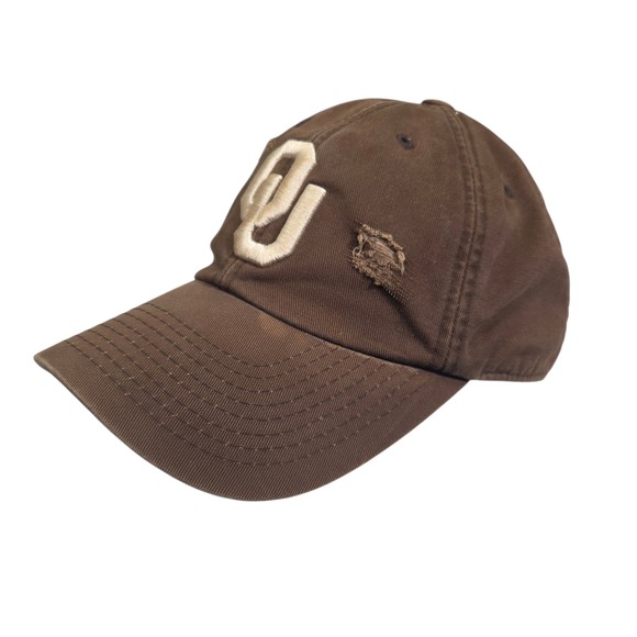 Vintage Rare American Needle Oklahoma Sooners Hat Unisex Brown OU Distressed
